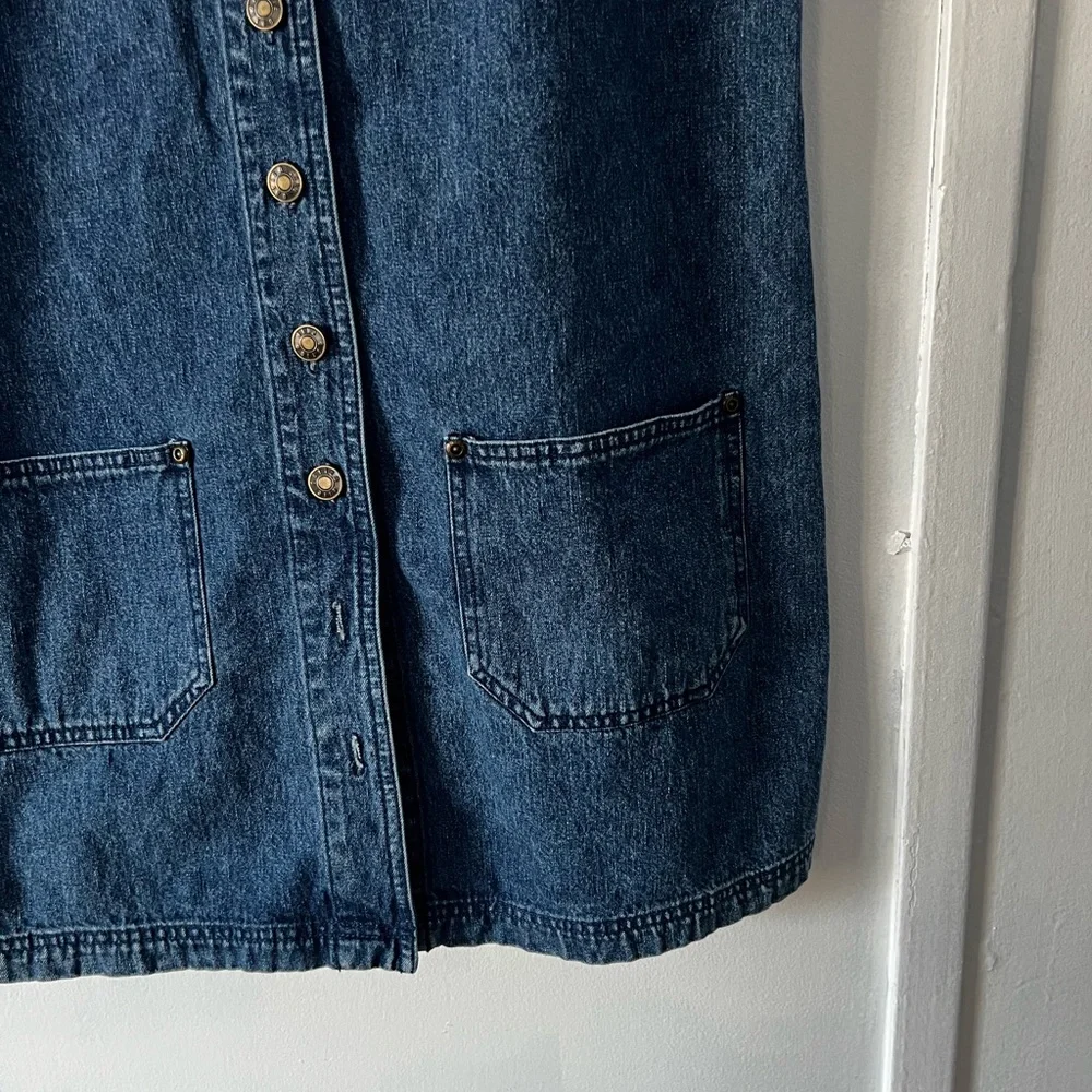 Vintage Denim Button-Up Dress - Picture 4 of 14